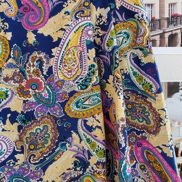 Louche Paisley Skater Skirt - Picture 3 of 9